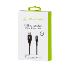 Load image into Gallery viewer, USB C to USB Cable Black 1.2m