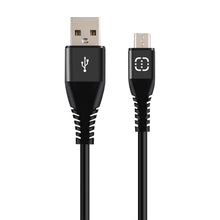 Load image into Gallery viewer, Micro USB Cable Black/Green 1.2m