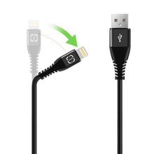 Load image into Gallery viewer, Lightning to USB Cable Black 1.2m