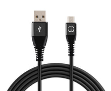 Load image into Gallery viewer, Micro USB Cable Black/Green 1.2m
