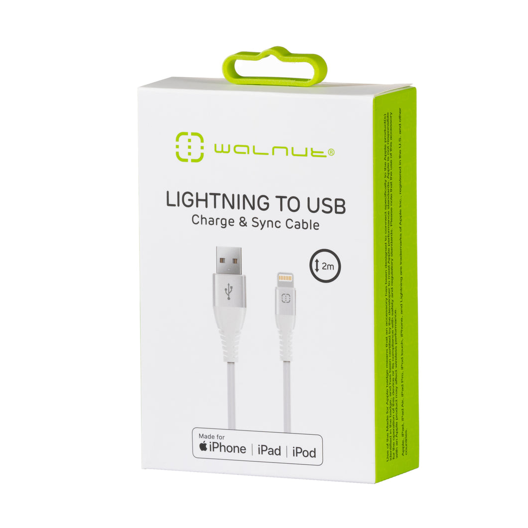 Lightning to USB Cable White 2m