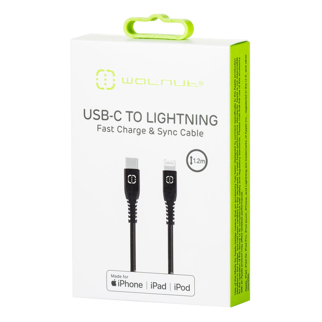 USB-C to Lightning Cable Black 1.2m